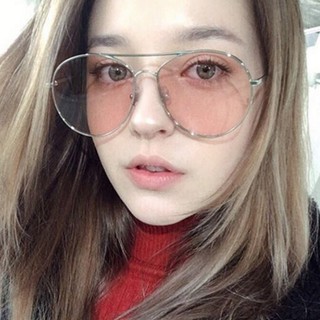 現貨-薛之謙同款黃色眼鏡男太陽眼鏡女潮韓版明星復古大框海洋片墨鏡312