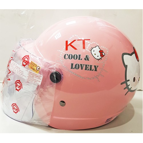 正版-KITTY 凱蒂貓安全帽 兒童半罩式安全帽 中童安全帽 KT KT安全帽 KITTY安全帽 安全帽 禮物 全罩式