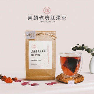 ㊎【金五春職人茶】 美顏玫瑰紅棗茶｜紅棗茶｜三角立體茶包｜無咖啡因茶包｜漢方茶｜SGS合格｜玫瑰茶｜補氣血｜養身茶包
