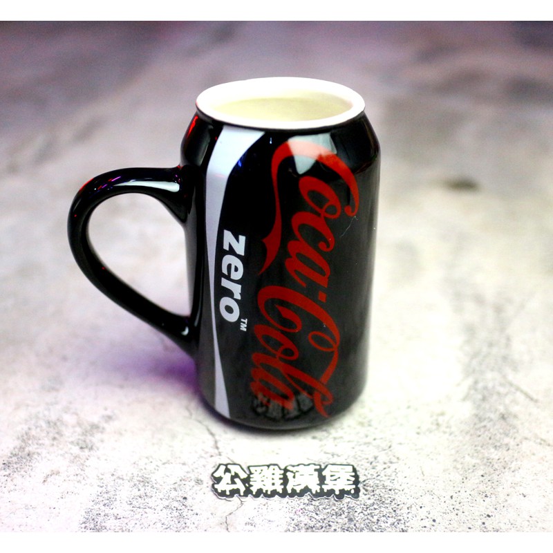 「Coke Zero 可口可樂 陶瓷 馬克杯 330ml 高:12.5cm@公雞漢堡」