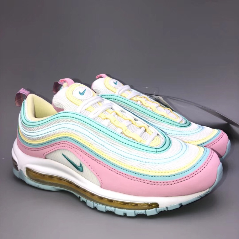 air max 97 pink blue yellow