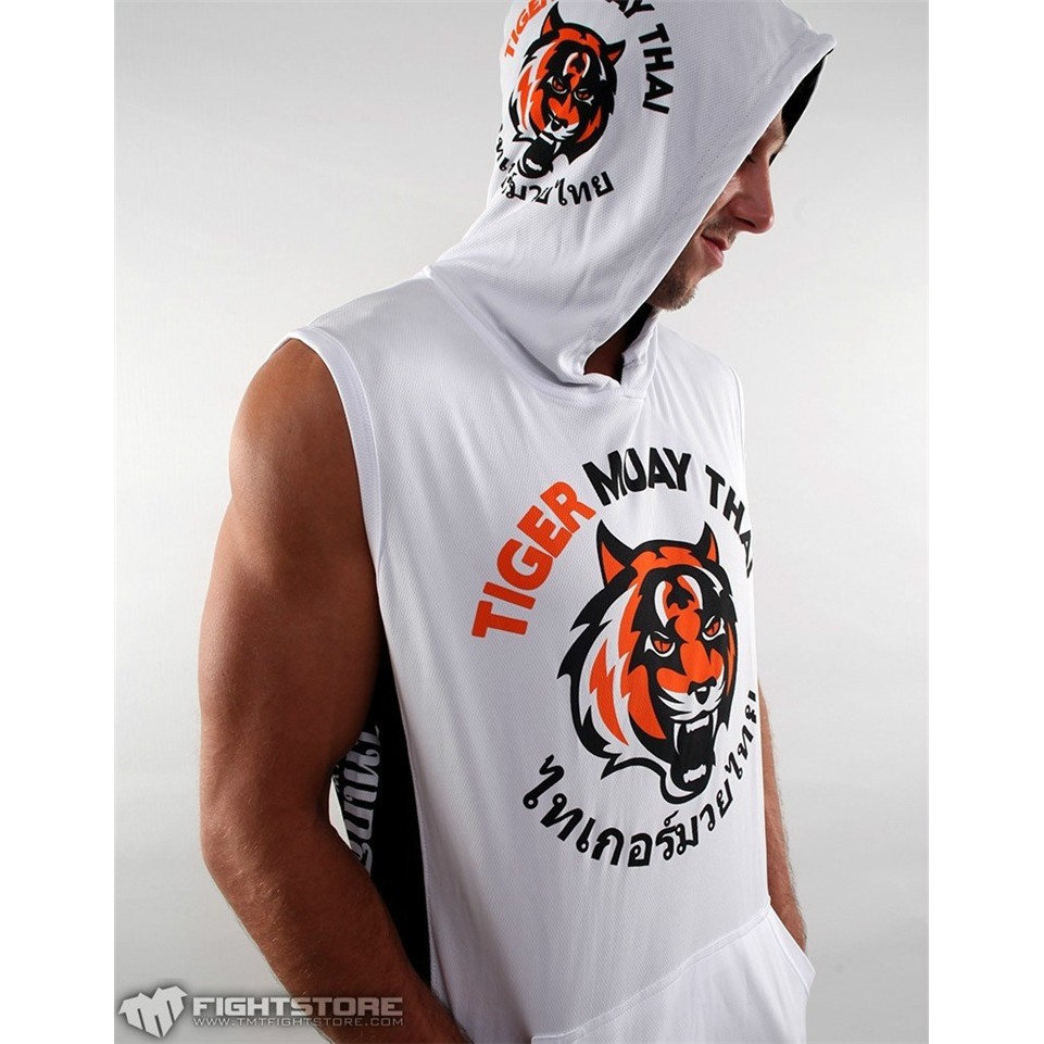 老虎拳館 taiger muay thai 無袖戴帽背心格鬥服飾 muaythai 泰拳 拳擊 MMA