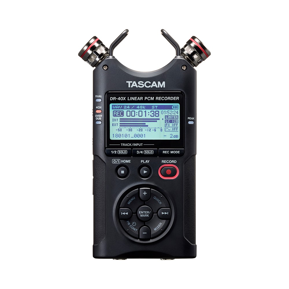 TASCAM 達斯冠 DR-40X 攜帶型數位錄音機 收音 攝影 外接 麥克風 DR-40 新版 相機專家 [公司貨]