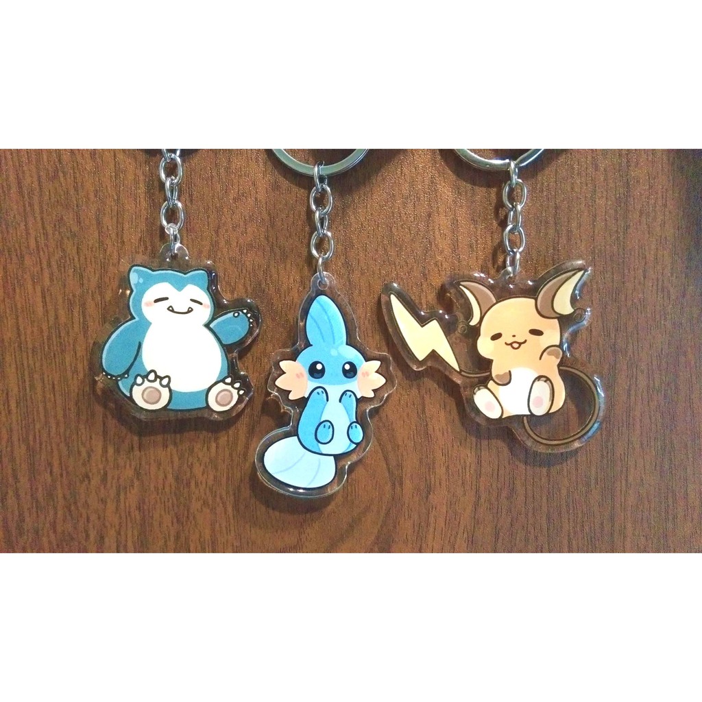 【狐蝶蘭】寶可夢 朱紫 Pokemon 吊飾 透明壓克力鑰匙圈 雷丘 水躍魚 卡比獸 阿爾宙斯 非皮卡丘