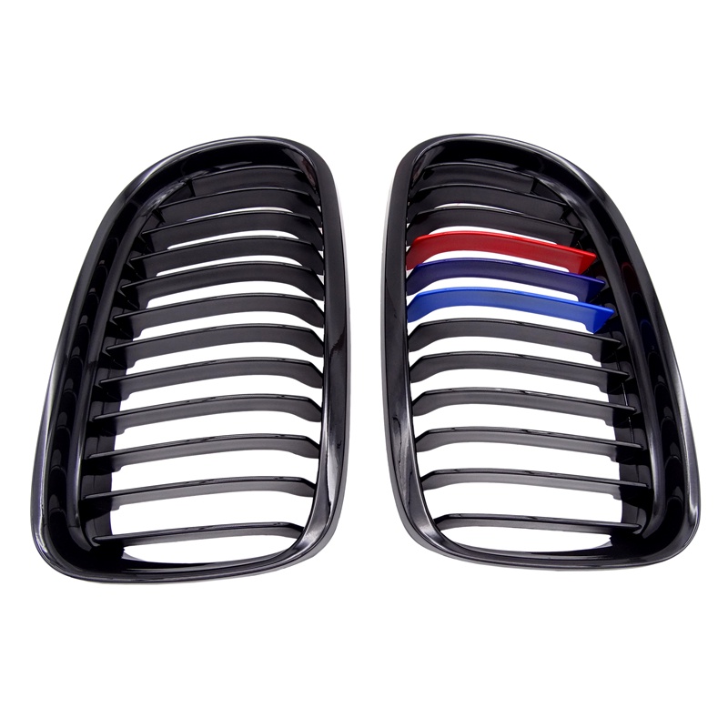 亮黑/啞黑 汽車水箱罩 前格柵 中網 適用於BMW E90 汽車外飾配件