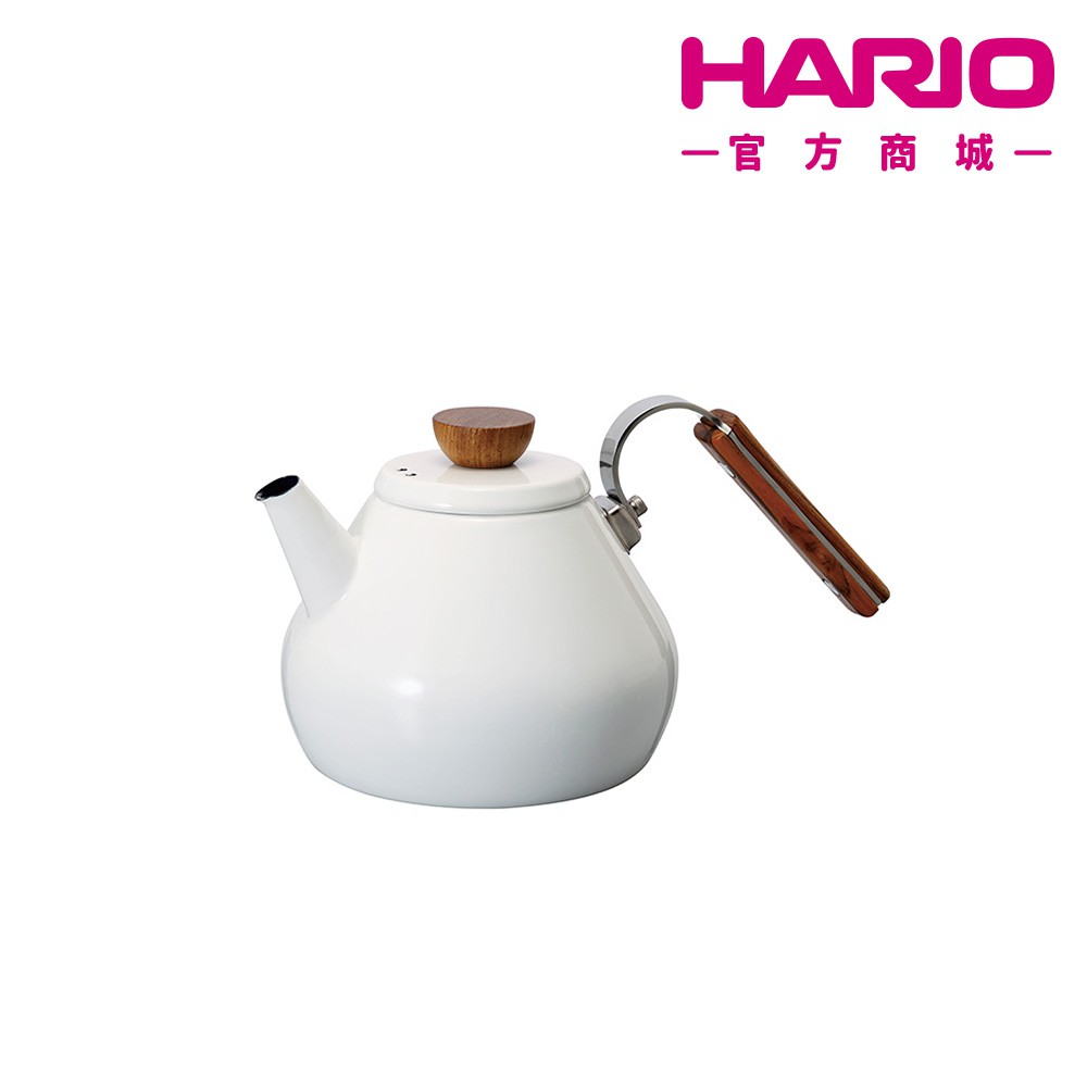 【HARIO】BONA琺瑯茶壺  BTK-80-W  【HARIO官方商城】