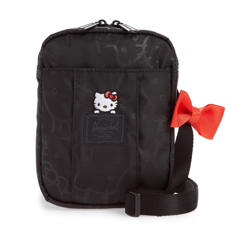 Herschel Cruz 聯名 Hello Kitty 黑色 旅行 小型 側包 胸包 斜包 小包 腰包 隨身包 現貨