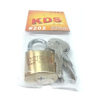 綠海生活】KDS 十字鎖 30mm 銅鎖 銅掛鎖 門鎖 鎖頭~ A0400915