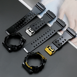 卡西歐錶帶橡膠手錶配件適用於 G-SHOCK 錶帶 GA-110 GA100 GA-140 GA120