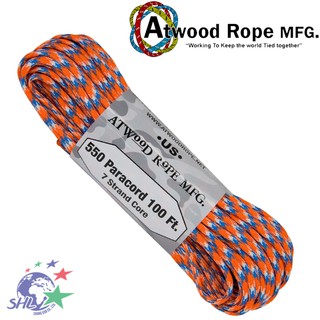Atwood Rope - 專業橘藍白色傘兵繩 / 100呎 / P40-BRONCO 【詮國】