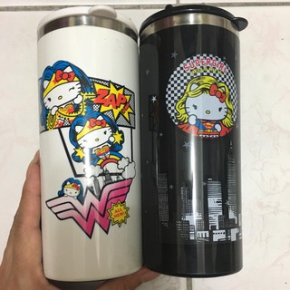 凱蒂貓 Hello Kitty 超人款(黑色) 保溫杯 保溫瓶 隨身杯 隨身瓶