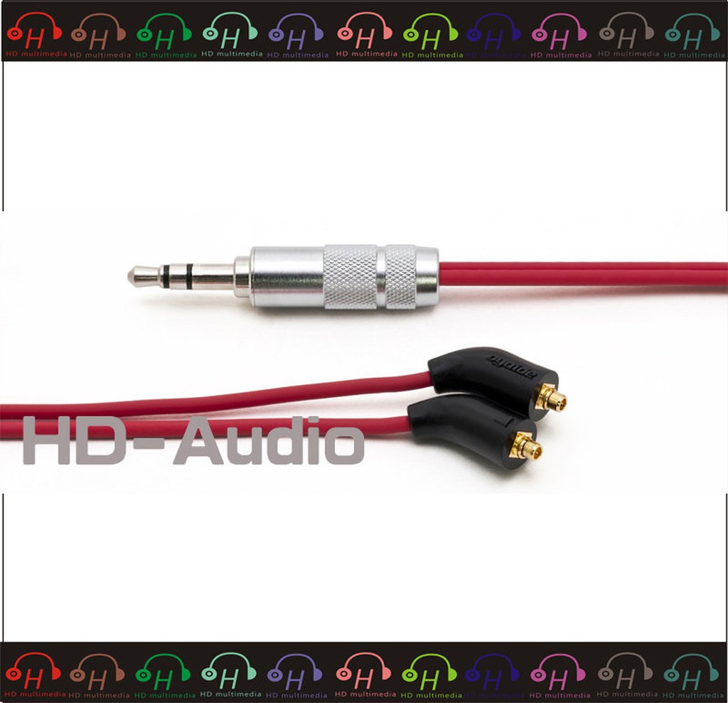 現貨🔥 弘達影音多媒體 Oyaide Shure耳機升級線 HPC-SE SE215・SE535 1.3M 紅色公司貨