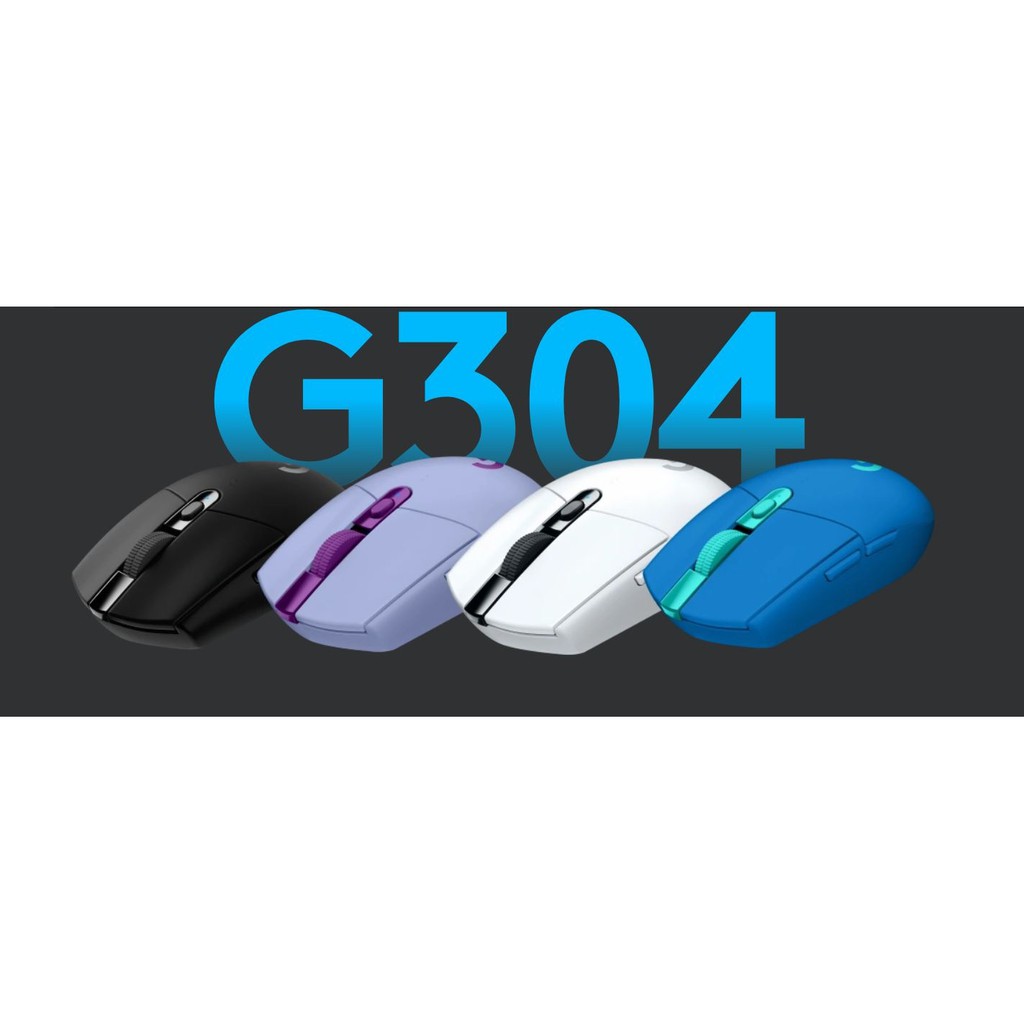 羅技logitech G304 Lightspeed 無線遊戲滑鼠輕巧機械鍵黑色白色2年保固 蝦皮購物