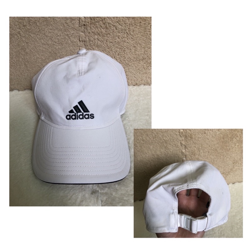 二手🧢 adidas  白色  老帽  帽子