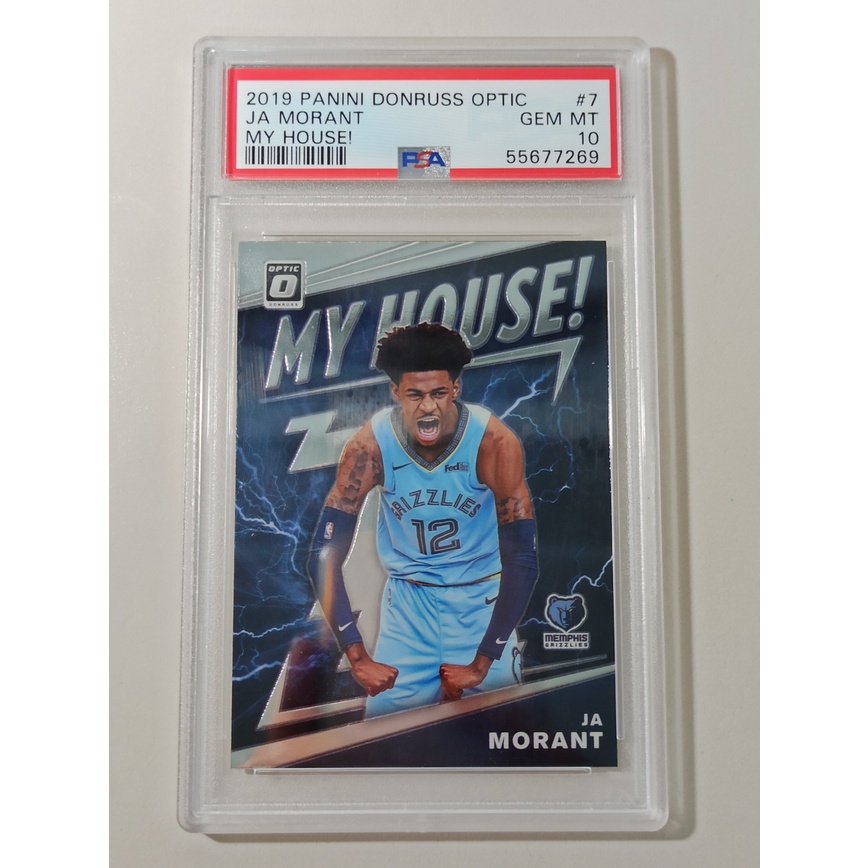 【NBA】超帥My house灰熊超強新人王，必漲RC，Ja morant，完美鑑定卡PSA 10，2019 Optic