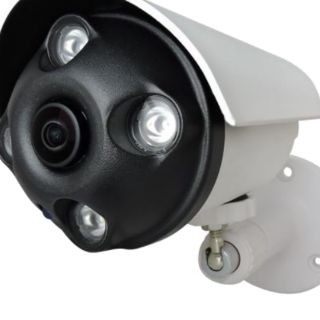 臺灣製全新品保一年 魚眼全景子彈型 超廣角160度 AHD TVI CVI 類比監視器兩百萬畫數 攝影機含dve變壓器