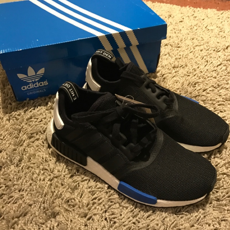 Adidas nmd東京黑籃女鞋