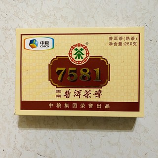 2012年 中茶牌 7581 雲南普洱茶磚 普洱茶 熟茶 250g［樂茶舖］
