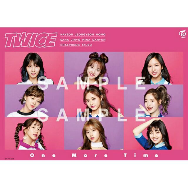 含海報筒三張合售 Twice One More Time 首張日本單曲店鋪特典海報 蝦皮購物