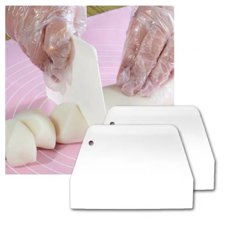 塑膠奶油蛋糕刮刀 腸粉梯形刮板 麵團切刀鏟刀 DIY廚房烘焙工具