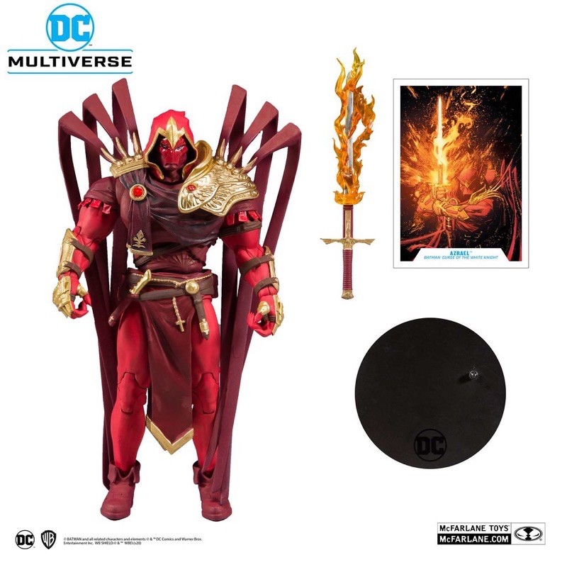 正版 全新 現貨 麥法蘭 DC MULTIVERSE 蝙蝠俠 白騎士 紅色 死亡天使 可動 非SHF