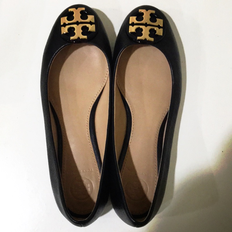Tory Burch 正品經典小羊皮平底鞋尺寸6號 蝦皮購物
