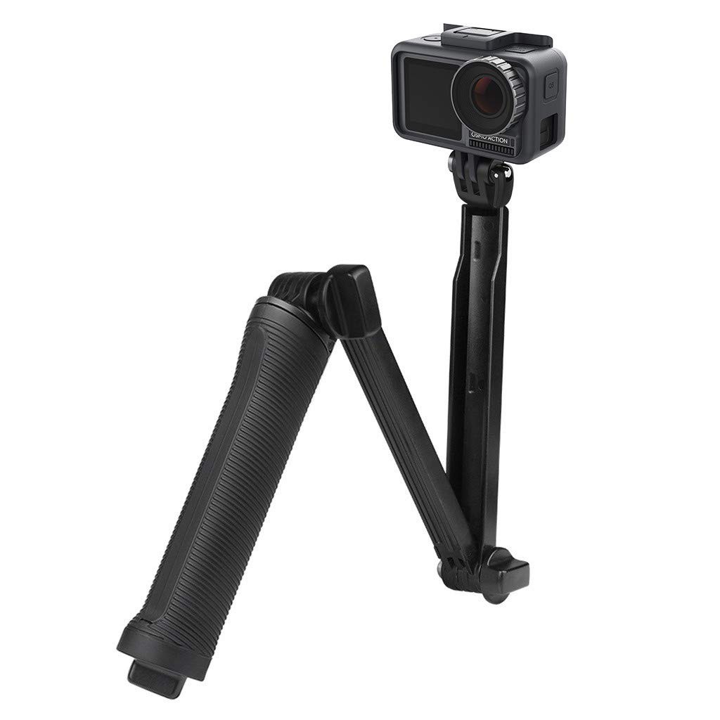 GoPro Hero 9 8 7/DJI OSMO ACTION配件三向調節臂小蟻山狗三向支架 三折臂自拍杆3-way