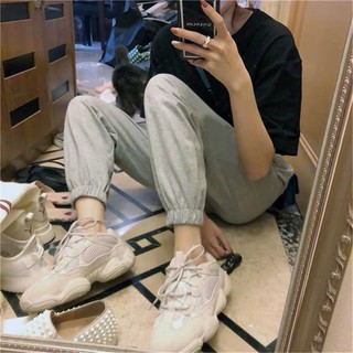 現貨特價 韓系休閒風束腳褲 2色彈力鬆緊腰縮口褲 直筒褲 哈倫褲 棉褲#學生褲子 #女生長褲#臺灣現貨