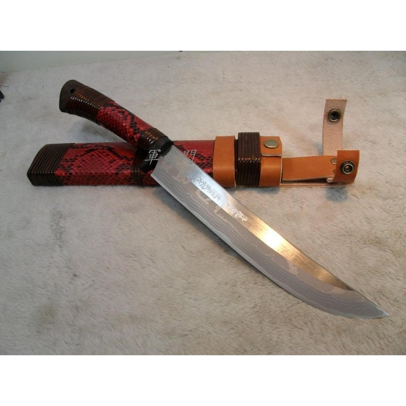 軍武門 日本佐治武士 4 弁慶狩獵刀 手工鍛打 登山刀 露營刀 野外求生 免運費 蝦皮購物