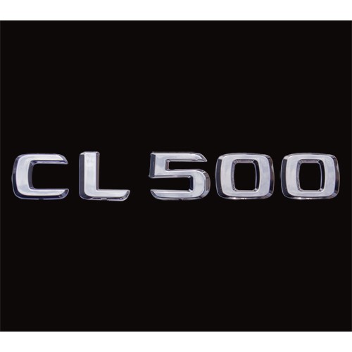 ~圓夢工廠~ Benz 賓士2008~2014 " CL500 " 後車箱鍍鉻字貼 同原廠款式 字體高度25mm