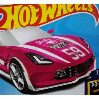C.M.F 風火輪 HOTWHEELS CORVETTE STINGRAY 電影卡 粉紅芭比