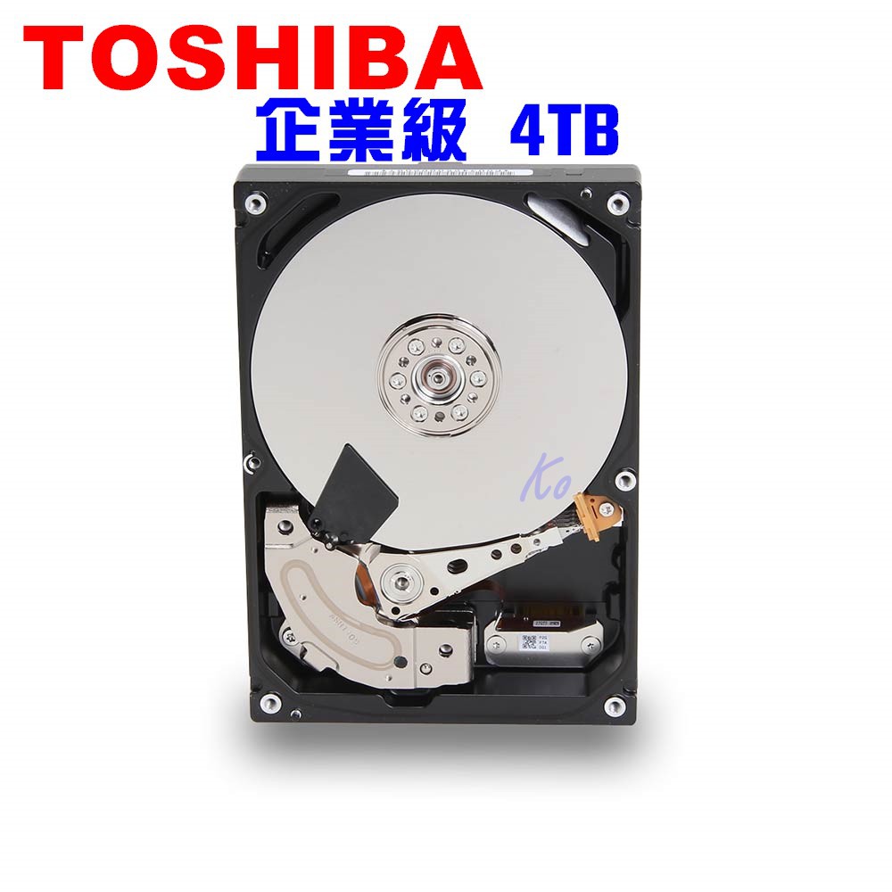 TOSHIBA 4TB 企業級硬碟 7200轉 (MG04ACA400E)