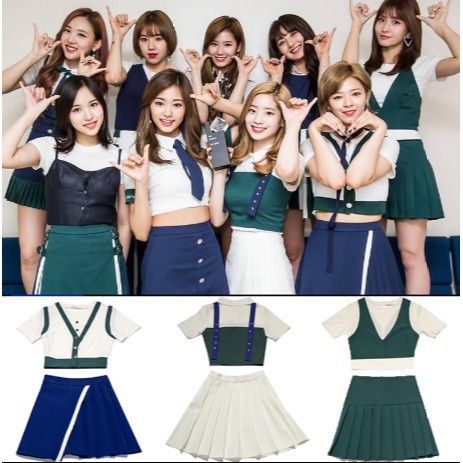 葉紋家具 韓國女團twice Signal打歌服啦啦操服年會舞臺組合演出服女套裝 蝦皮購物