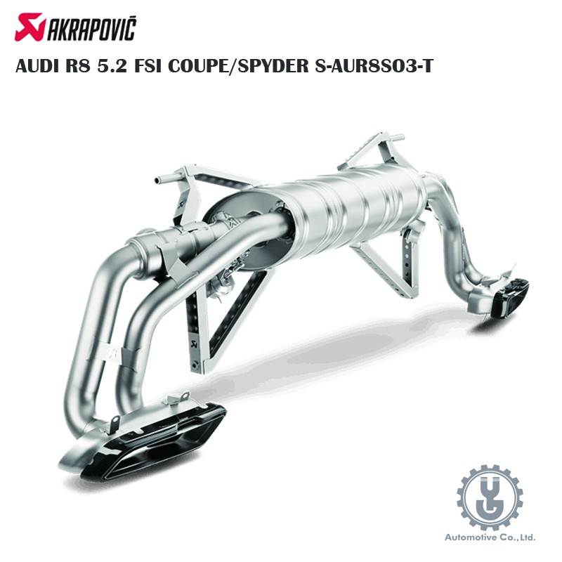 Akrapovic AUDI R8 5.2 FSI COUPE/SPYDER S-AUR8SO3-T【YGAUTO】