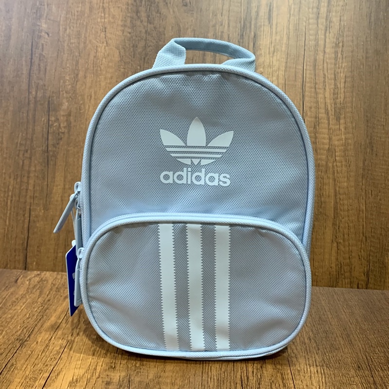 【Moz_Ca】Adidas三葉草 淡藍色小後背包