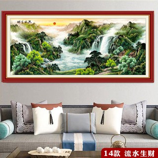 現貨鴻運當頭山水畫墻貼客廳裝飾畫中堂辦公室招財風水畫自粘畫招財擋災李嘉誠辦公室同款招財開運風水畫山水畫相依 蝦皮購物