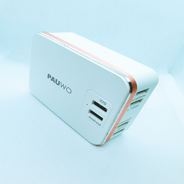 Pauwo 六孔usb旅行充電器qc3 0快充旅充快充吸盤式gm數位生活館 蝦皮購物