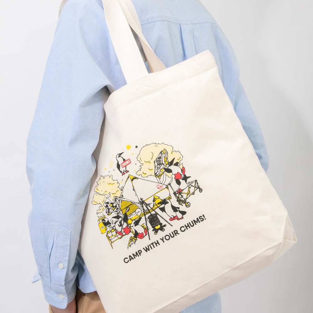 CHUMS Camp With Your CHUMS Canvas Tote 托特包 白CH6029690000