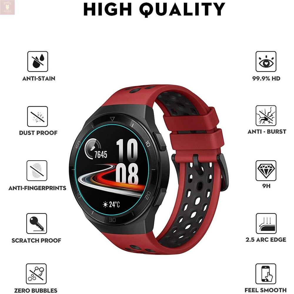 熱銷適用於 Huawei Watch GT2e 46mm HD 透明鋼化玻璃超薄 2pc 9H 2.5D 高級屏幕保護膜