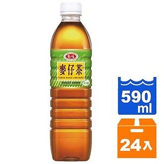 愛之味麥仔茶-無糖590ml(24入)/箱【康鄰超市】