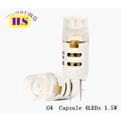 (臻亮照明)LED G4 1.5W 12V 4000K 自然光豆燈 AC/DC12V 通用 低瓦數高亮度 保固一年