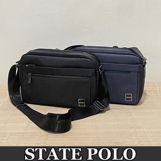state polo🔥側背三種尺寸 多格層多拉鍊休閒質感男生斜背、側揹包、收帳包、男用側揹包