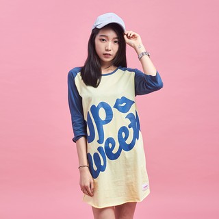 UP Sweety 16AW 七分袖佯裝 BIG POP LOGO / DRESS TEE
