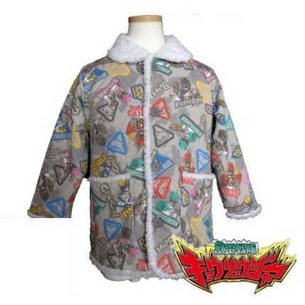 【胖兔兒精選】日本直購 獸電戰隊 強龍紅 鋪棉外套 強龍藍 厚外套 外出 上學 表演 活動 保暖 ~100cm超值特價