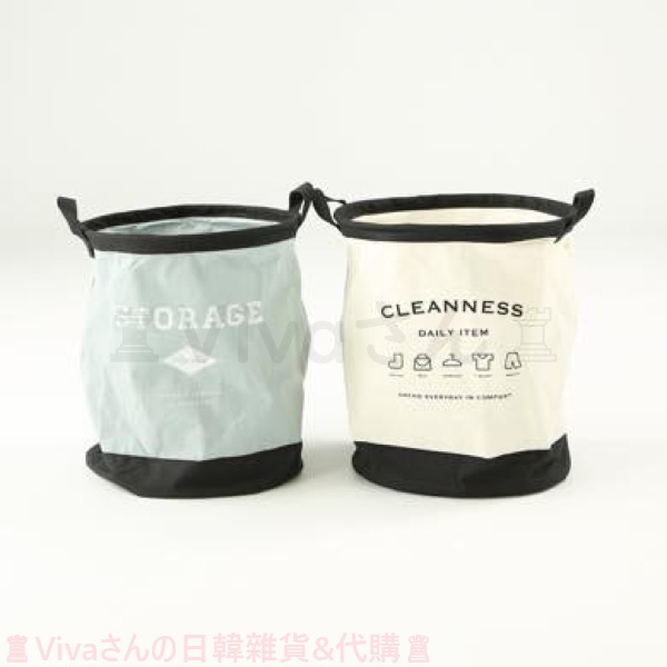 ♜現貨♖ 日本雜貨 簡約風格 收納袋 洗衣籃 硬挺收納袋 玩具收納 洗衣袋 M / L 兩款 日本