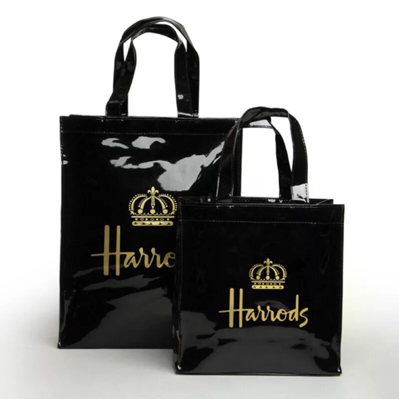 「現貨」實拍📸新款 Harrods pvc皇冠手提袋手提包