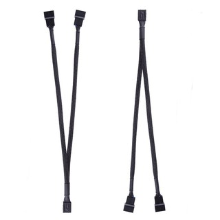 EZDIY-FAB 風扇轉接線 主機板四針一分二擴展線 4pin1分2轉接線 風扇pwm溫控延長線-26cm