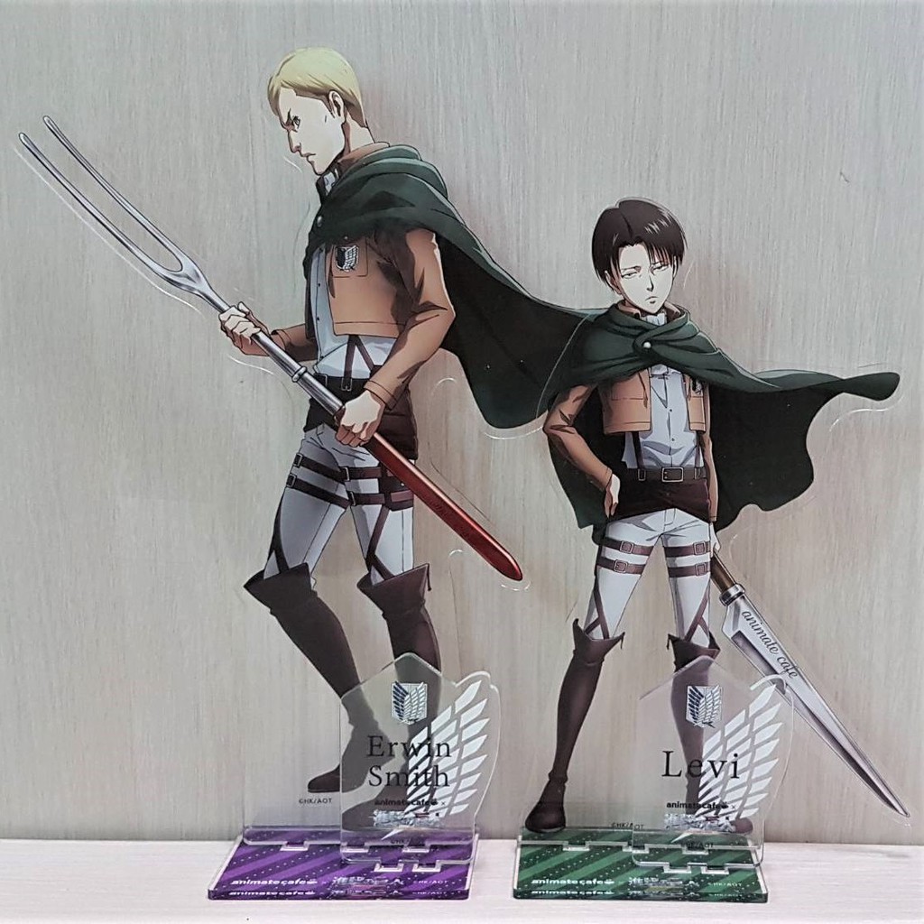 Animate Cafe 進擊的巨人超巨大立牌團長兵長安利美特咖啡團兵 蝦皮購物