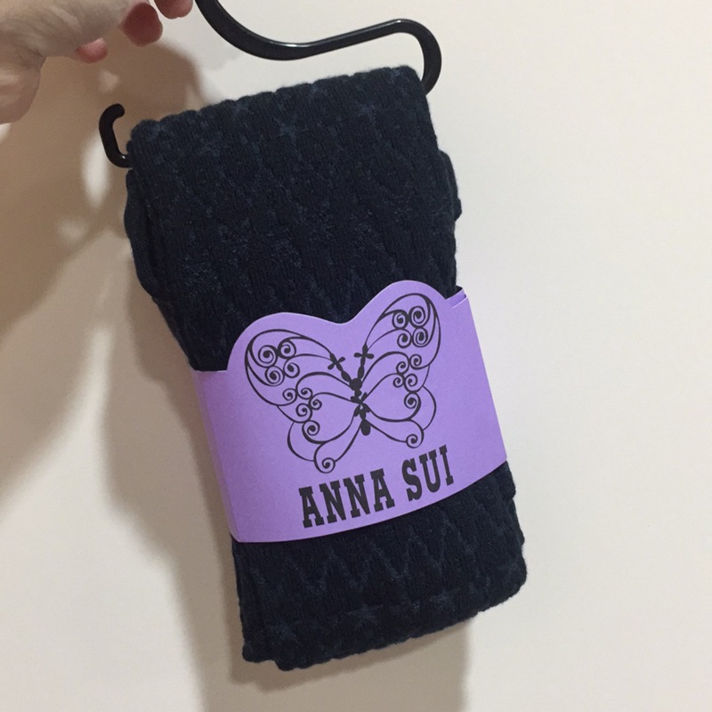 Anna sui 深藍星星羊毛褲襪 厚褲襪