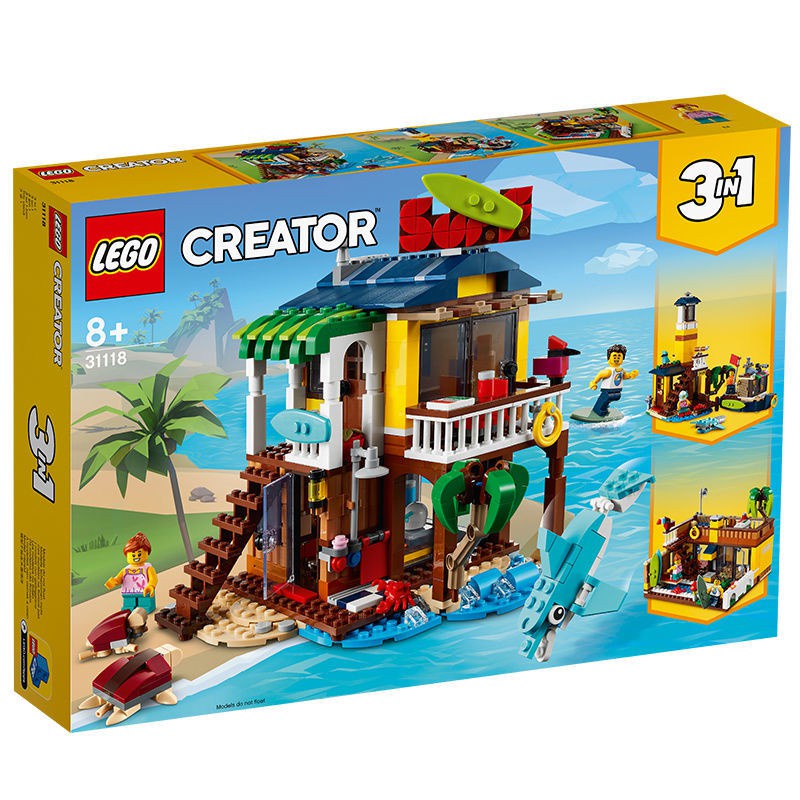 【台中OX創玩所】 LEGO 31118 創意三合一系列 衝浪手海灘小屋 CREATOR 3in1 樂高